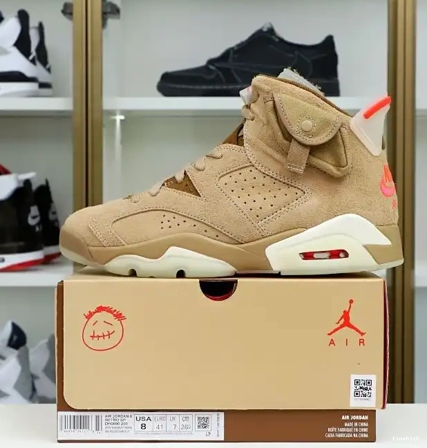 Travis Air Jordan Retro Scott x Khaki" "British 6 SP 0419